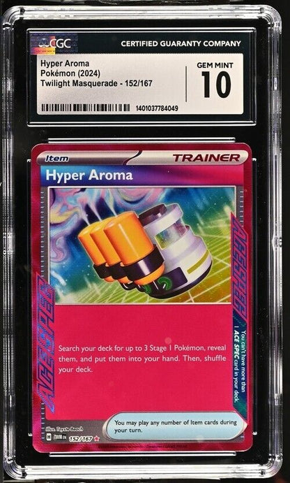 Pokemon Hyper Aroma 152/167 Twilight Masquerade- TWM EN English Gem Mint 10 2024