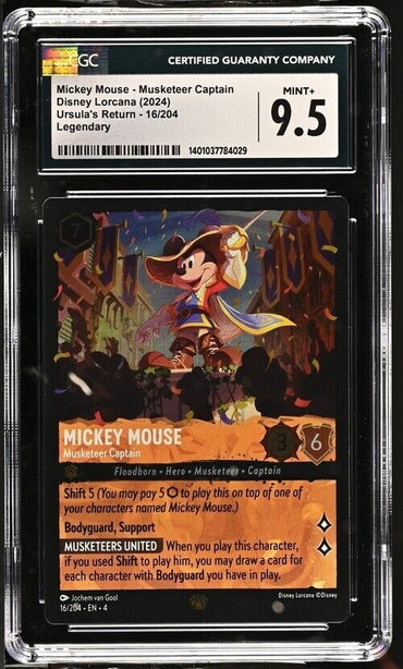 Disney Mickey Mouse-Musketeer Captain 16/204 Ursula'sReturn English Mnt+9.5 2024