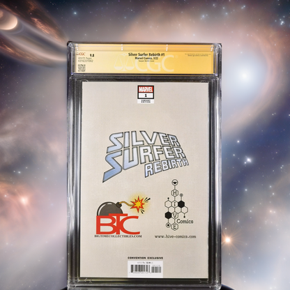 Marvel Silver Surfer Rebirth 1 Sketch Cover Auto & Sketch Suayan CGC 9.8