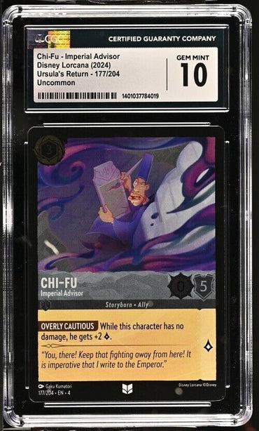 Disney Lorcana Chi-Fu-Imprial Advsr 177/204 Ursula's Return English U GM 10 2024