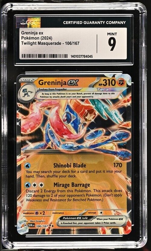 Pokemon Greninja ex 106/167 Twilight Masquerade - TWM EN English 9 (2024)