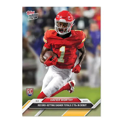 Xavier Worthy - 2024 TOPPS NOW Football Card 1