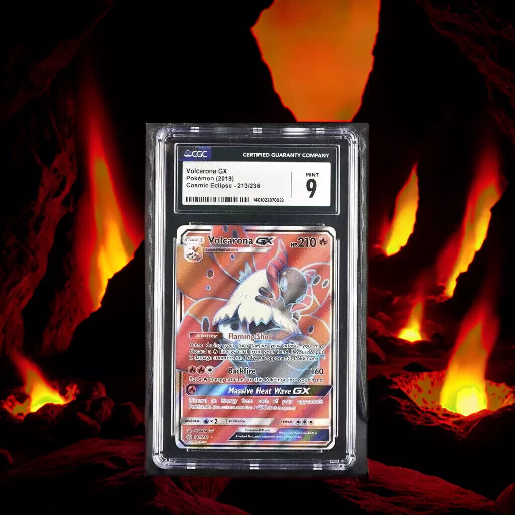 Pokemon Volcarona GX 213/236 Cosmic Eclipse English Ultra Rare 9 (2019)