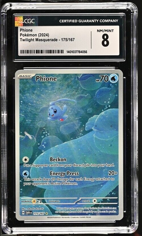 Pokemon Phione 175/167 Twilight Masquerade - TWM EN English 8 (2024)