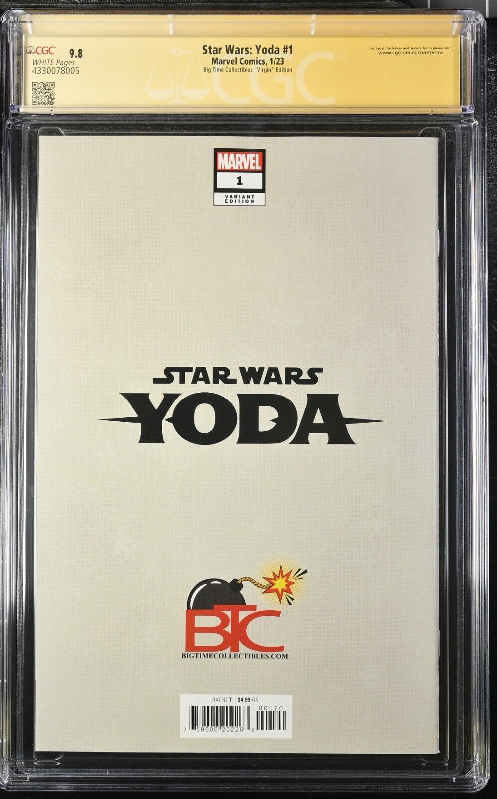 Star Wars: Yoda #1 Signed and Remarque by InHyuk Lee CGC 9.8