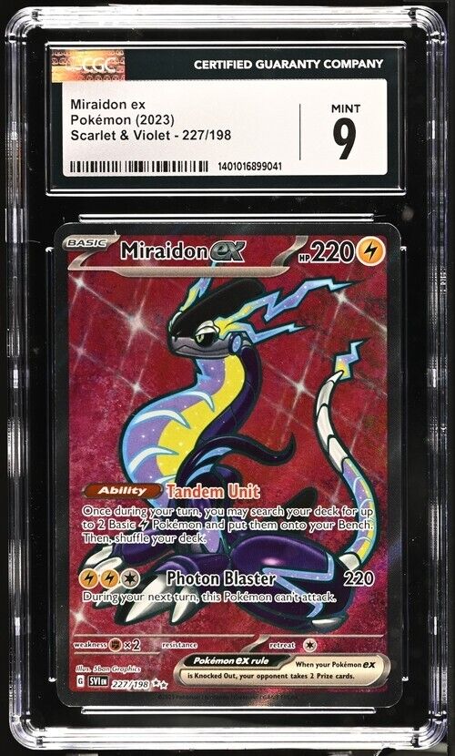 Pokemon Miraidon ex 227/198 Scarlet & Violet - SV1EN English 9 (2023)