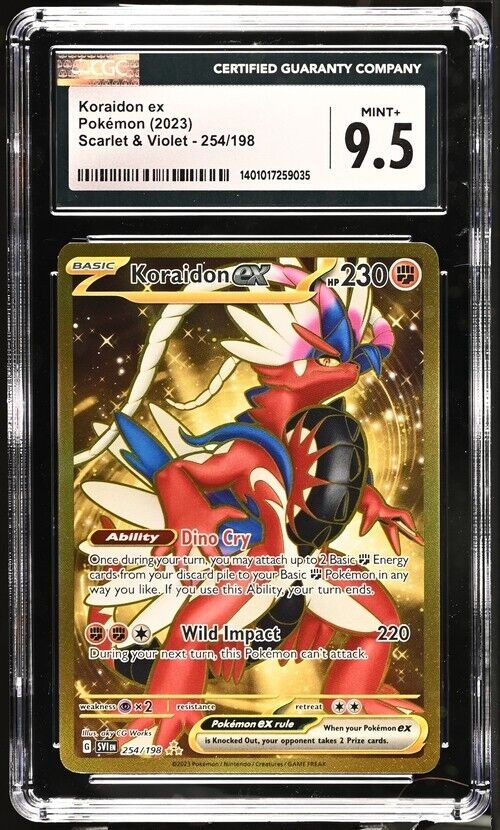 Pokemon Koraidon ex 254/198 Scarlet & Violet - SV1EN English Mint+ 9.5 (2023)