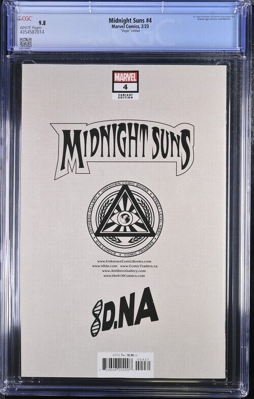 Midnight Suns #4 - CGC 9.8 - Nakayama Virgin Variant