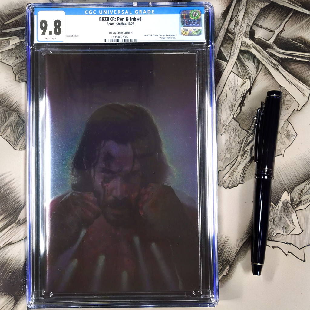 BRZRKR: Pen & Ink #1 - CGC 9.8 - Rahzzah Virgin Foil 616 Comics Edition A (2023)