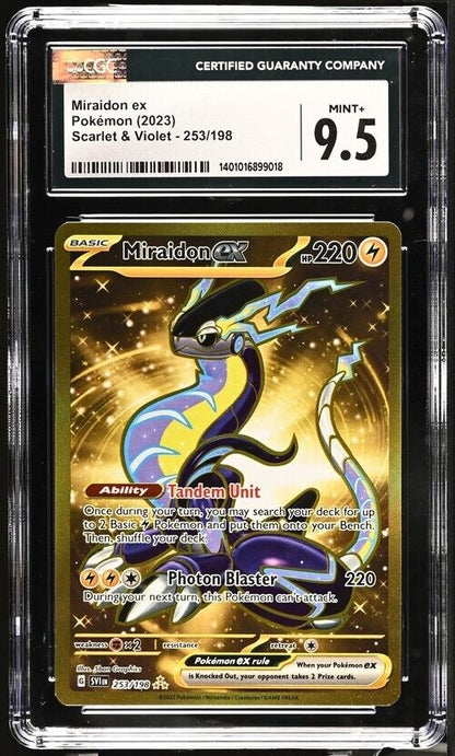 Pokemon Miraidon ex 253/198 Scarlet & Violet - SV1EN English Mint+ 9.5 (2023)