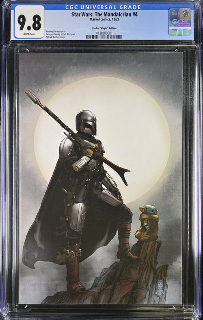 Star Wars: The Mandalorian #4 Zircher ""Virgin"" Edition CGC 9.8 (2022)