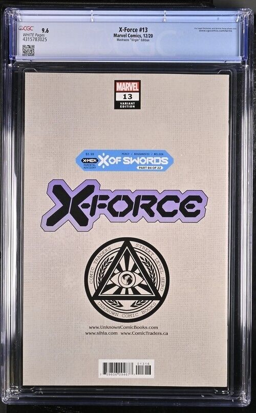 X-Force Issue #13 Mastrazzo Virgin Edition CGC 9.6 NM+ (2020)