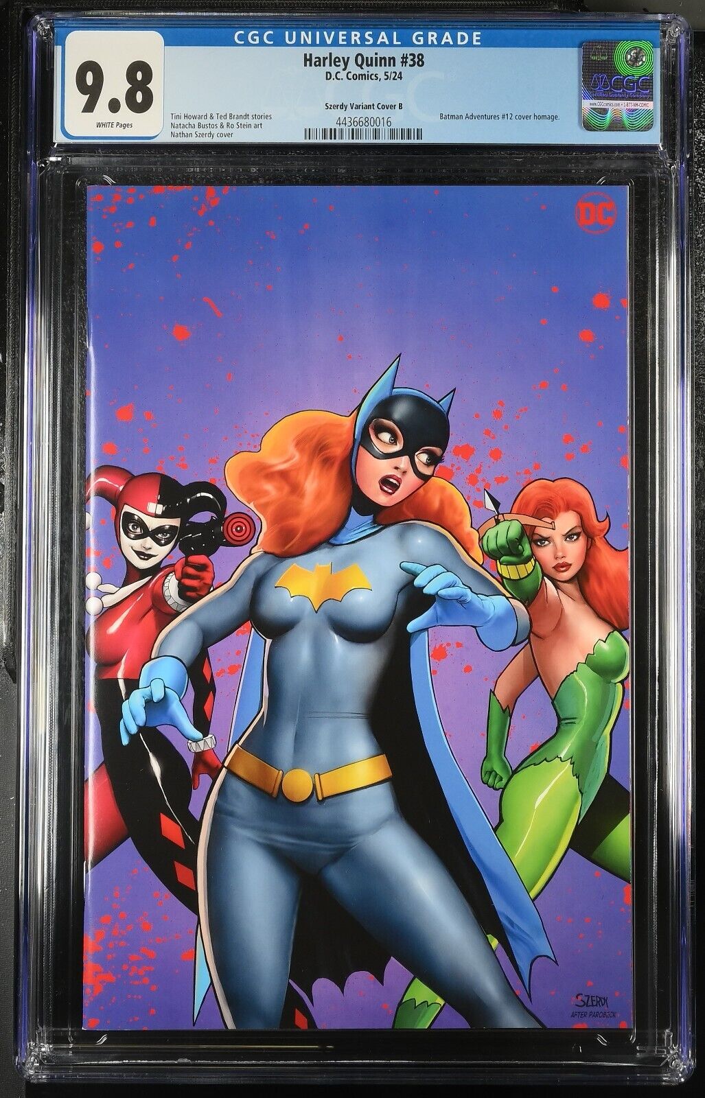 Harley Quinn #38 Szerdy Variant Cover B CGC 9.8 2024