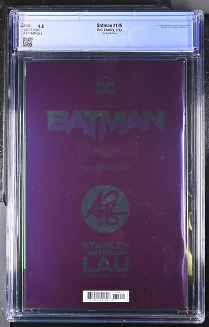 Batman #135 Artgerm Lau Foil Virgin 1:50 CGC 9.8  (2023)