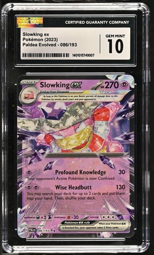 Pokemon Slowking ex 086/193 Paldea Evolved - PAL EN English Gem Mint 10 (2023)