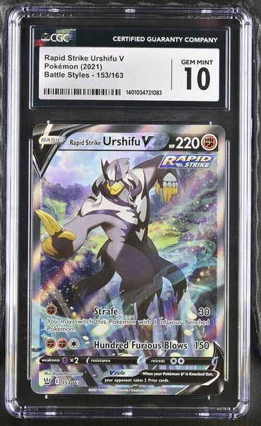 Pokemon Rapid Strike Urshifu V 153/163 Battle Styles English Gem Mint 10 (2021)