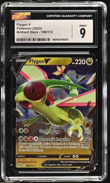 Pokemon Flygon V 106/172 Brilliant Stars English 9 (2022)