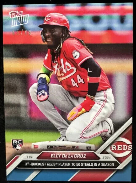 2024 Topps NOW #465 Elly De La Cruz RC /49 Blue