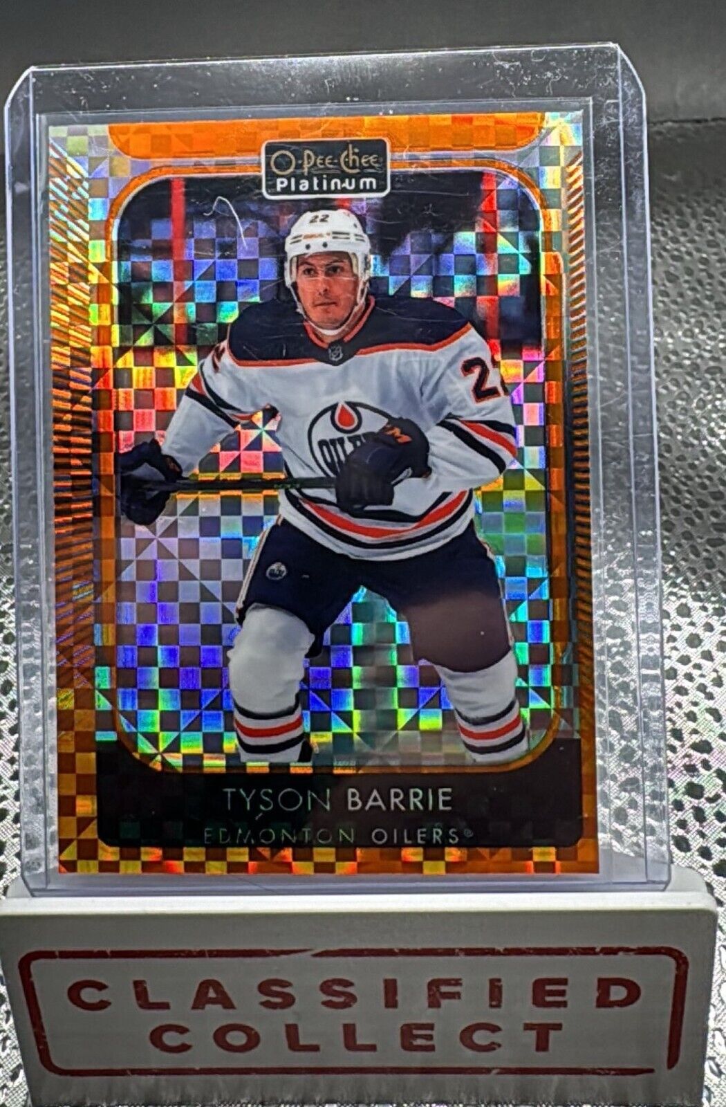 2021-22 O-Pee-Chee Platinum Orange Checkers /25 Tyson Barrie #62