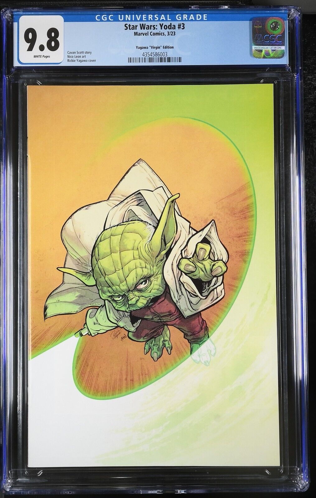 Star Wars Yoda #3 Exclusive Virgin Variant Yagawa CGC 9.8 (2023)