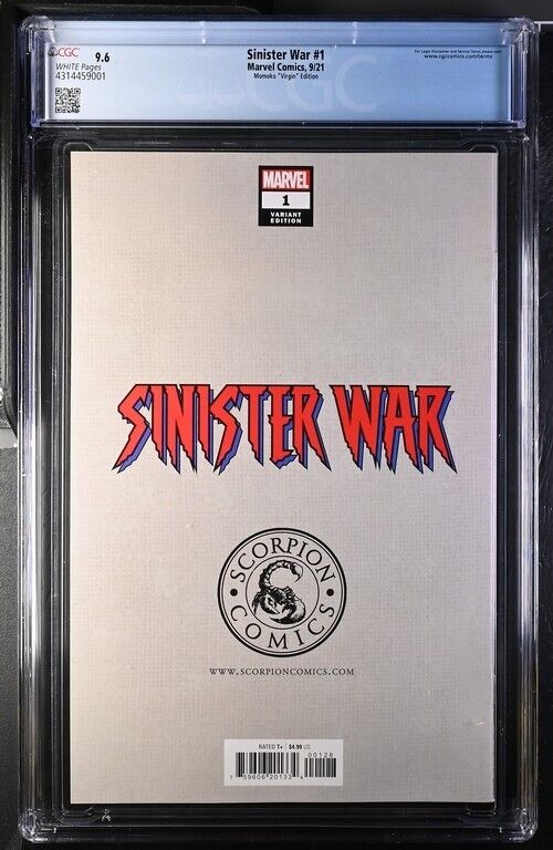 Marvel Comics: Sinister War #1 Momoko "Virgin" Edition CGC 9.6 (2021)