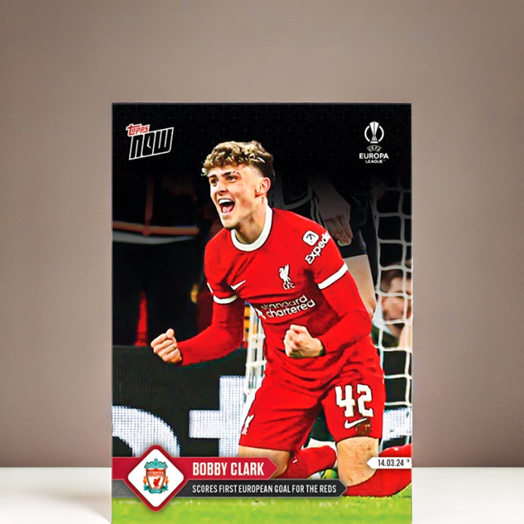 Bobby Clark TOPPS NOW Card #32 Liverpool Scores First European Goal