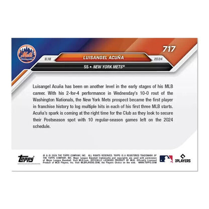 Luisangel Acuña - 2024 MLB TOPPS NOW® Card 717