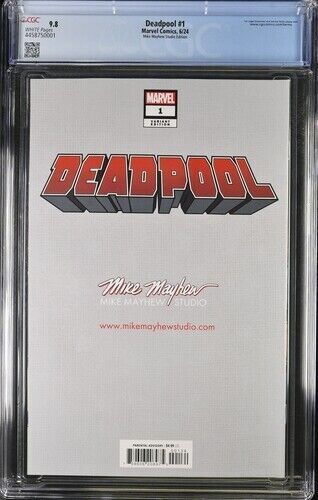 Deadpool  #1 Mike Mayhew Studio Edition CGC 9.8 (2024)