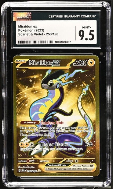 Pokemon Miraidon ex 253/198 Scarlet & Violet - SV1EN English Mint+ 9.5 (2023)