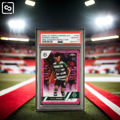 2022-23 TOPPS CHROME UEFA RODRIGO RIBEIRO 194 PINK SHIMMER PSA 10 /250