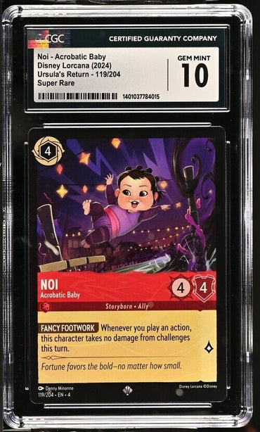 Disney Lorcana Noi - Acrobatic Baby 119/204 Ursula's Return English S Rare 2024