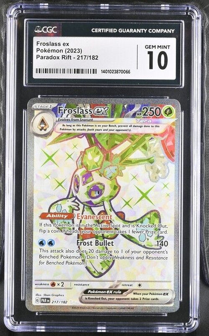 Pokemon Froslass ex 217/182 Paradox Rift - PAR EN English Gem Mint 10 (2023)