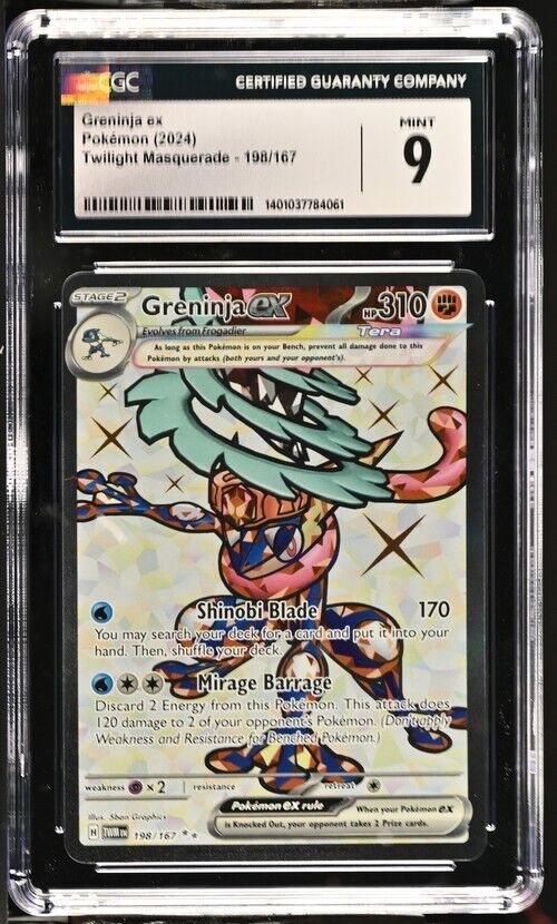 Pokemon Greninja ex 198/167 Twilight Masquerade - TWM EN English 9 (2024)