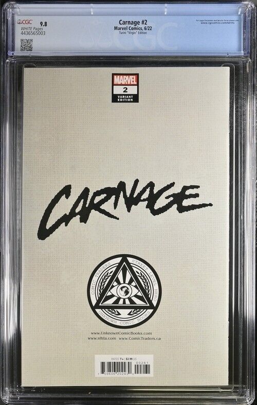 Carnage #2 Turini "Virgin" Edition CGC 9.8 (2022)