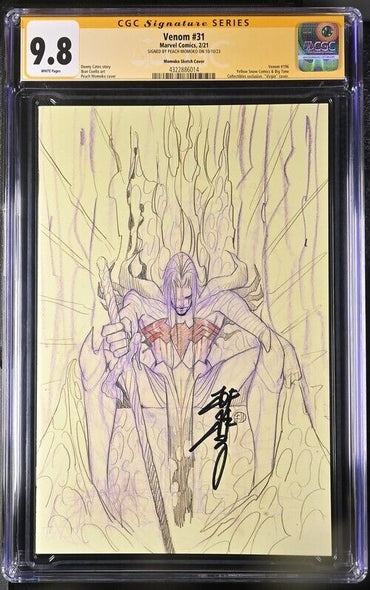 Venom #31, Signed by Momoko, CGC 9.8 Sketch Cover