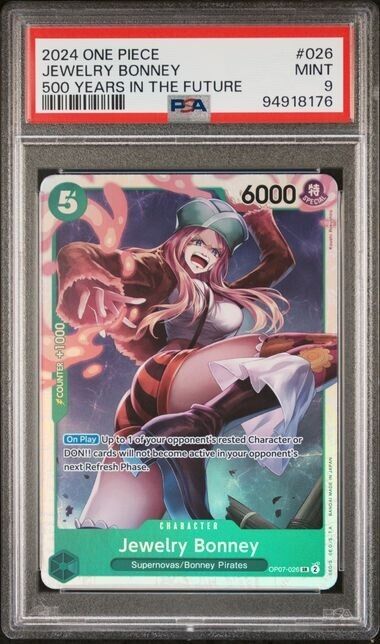 One Piece TCG OP07-026 Jewelry Bonney English Mint 9 (2024)