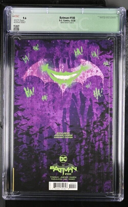 Batman #100 Opena Variant Cover C CGC 9.6 (2020)