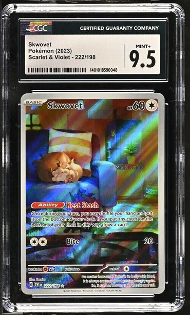 Pokemon Skwovet 222/198 Scarlet & Violet - SV1EN English Mint+ 9.5 (2023)