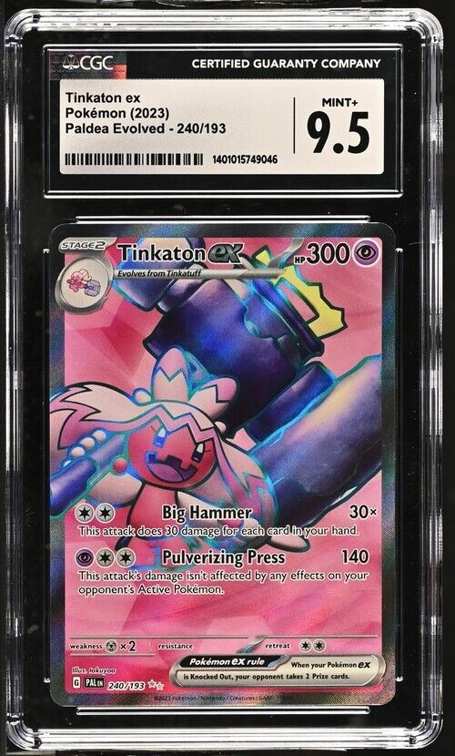 Pokemon Tinkaton ex 240/193 Paldea Evolved - PAL EN English Mint+ 9.5 (2023)