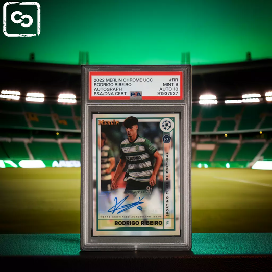 2022-23 TOPPS MERLIN CHROME UEFA AUTOGRAPHS RODRIGO RIBEIRO RR PSA 9