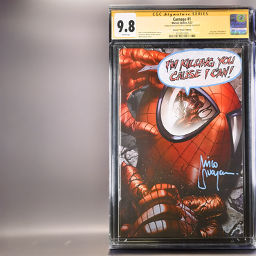 Carnage 1 Suayan Virgin Edition CGC 9.8 SIGNED & SKETCH BY MICO SUAYAN