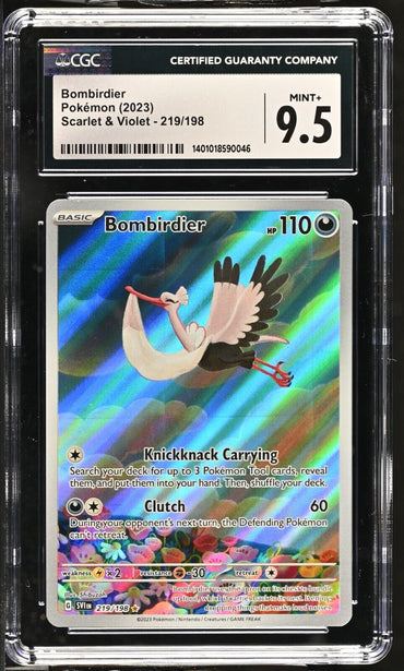 Pokemon Bombirdier 219/198 Scarlet & Violet - SV1EN  English Mint+ 9.5 (2023)