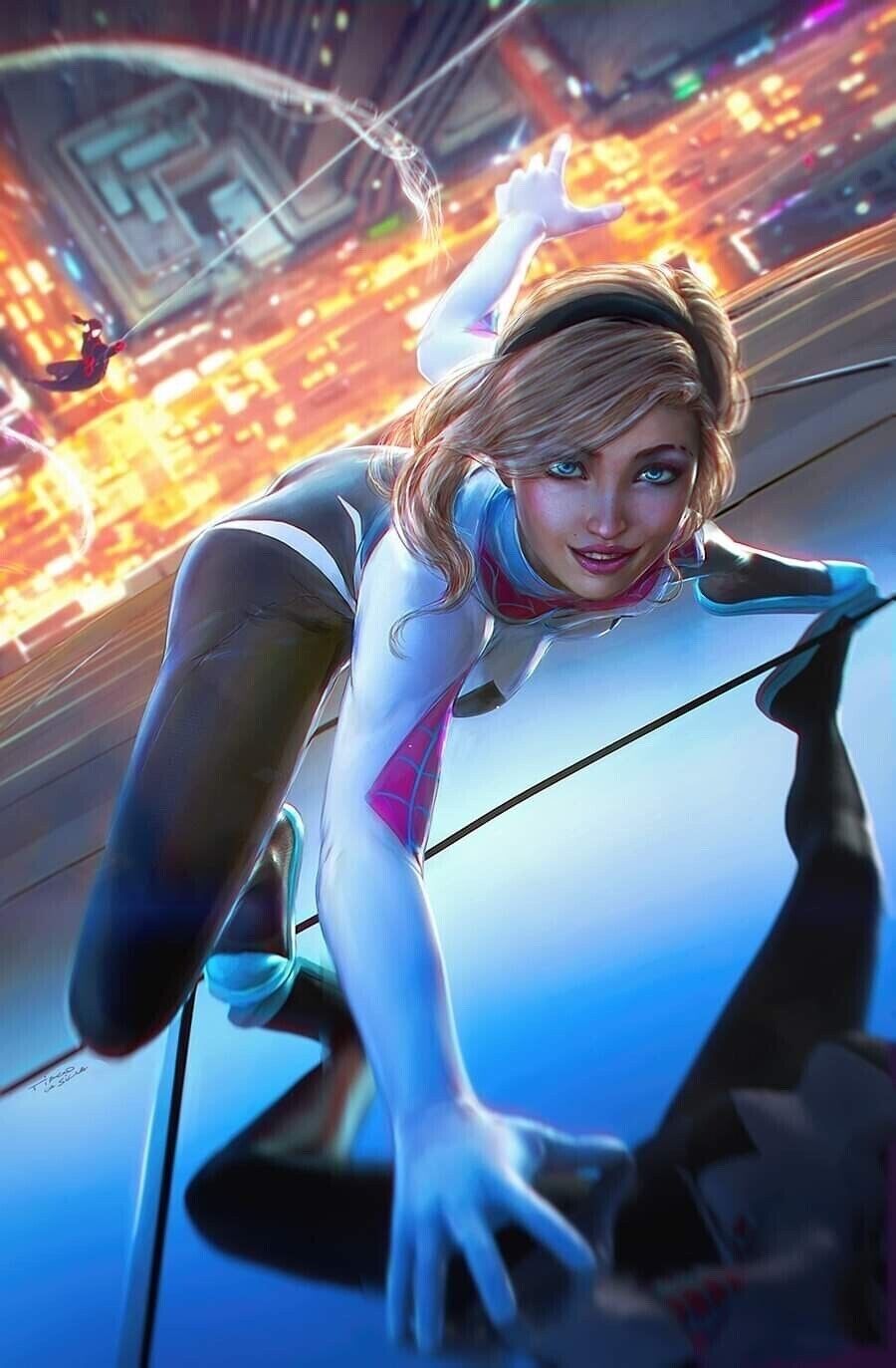 Amazing Spider-Man 25 Tiago Da Silva Spider-Gwen Virgin Variant