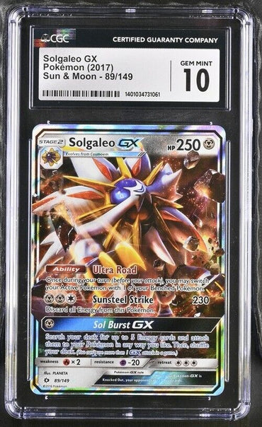 Pokemon Solgaleo GX 89/149 Sun & Moon English Ultra Rare Gem Mint 10 (2017)