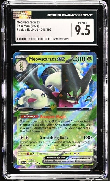 Pokemon Meowscarada ex 015/193 Paldea Evolved - PAL EN English Mint+ 9.5 (2023)