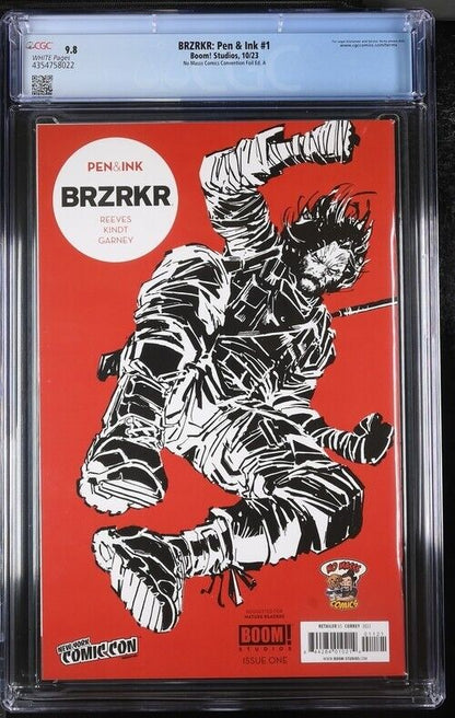 BRZRKR: Pen & Ink 1 No Masss Comics Convention Foil Ed. A NYCC Currey