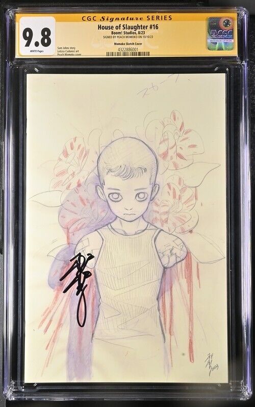 House Of Slaughter #16 Virgin Variant Graded CGC 9.8 Signed By Peach Momoko