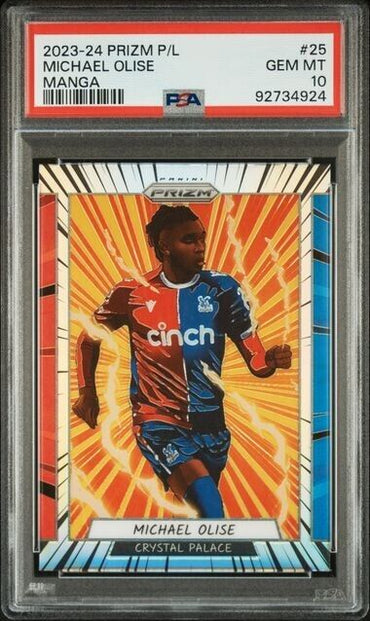 2023-24 PANINI PRIZM PREMIER LEAGUE MANGA Michael Olise 25 Gem Mint 10