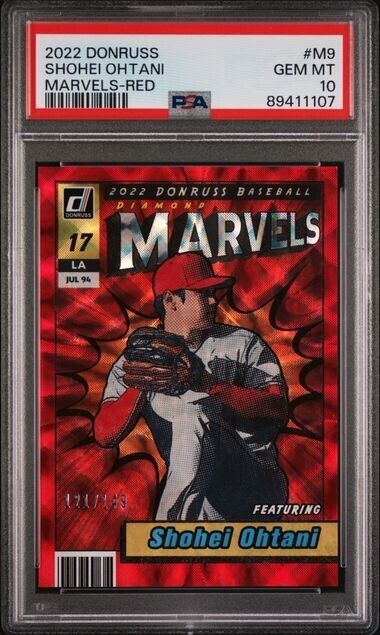 2022 PANINI DONRUSS MARVELS SHOHEI OHTANI PSA 10 /149