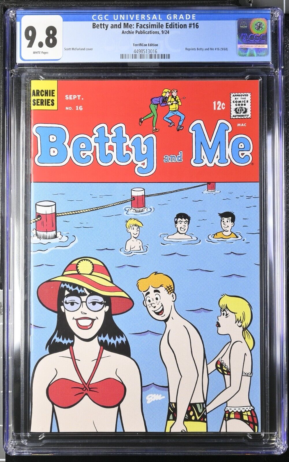 Betty and Me: Facsimile Edition	 #16 TerrifiCon Edition CGC 9.8 (2024)